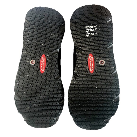 Skechers Work Slip Resistant Womens 8.5 Wide Max Cushioning Shoes Black 108016W - Picture 9 of 10